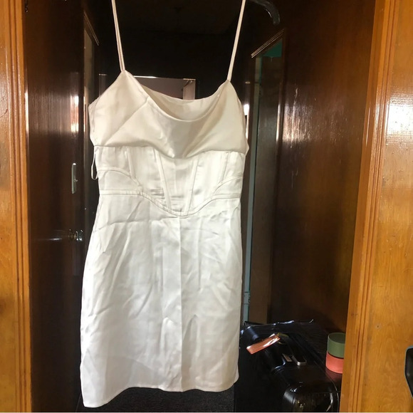 ZARA SATIN LINGERIE STYLE DRESS - Picture 9 of 15